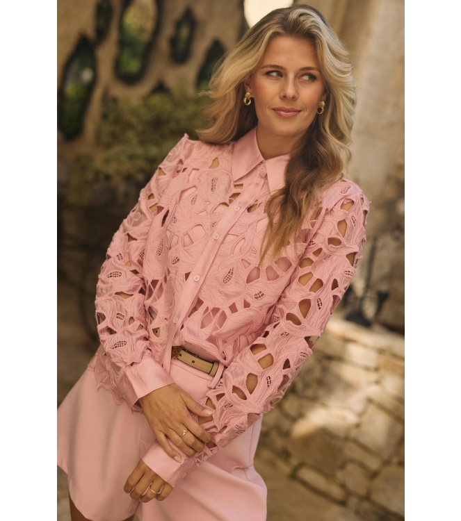 NUKUS Chloe Blouse Flower 30 blush