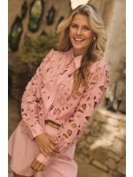 NUKUS Chloe Blouse Flower 30 blush