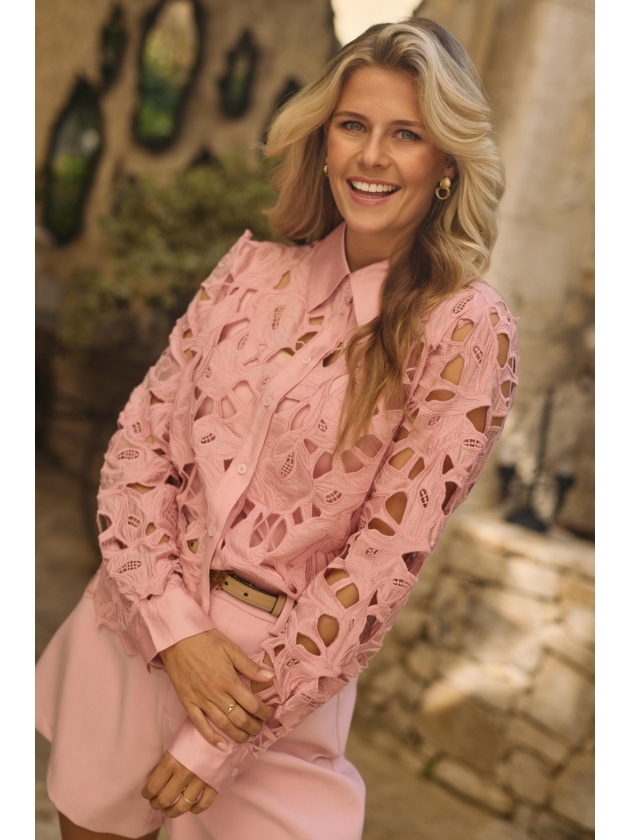 NUKUS Chloe Blouse Flower 30 blush