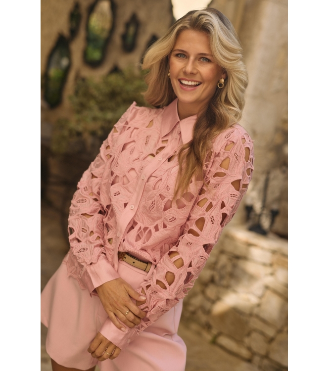 NUKUS Chloe Blouse Flower 30 blush