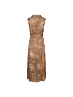 NUKUS Violet Dress Print 273 fango/offwhite