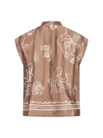 NUKUS Noomi Top Print 273 fango/offwhite