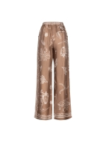 NUKUS Valerie Pants Print 273 fango/offwhite