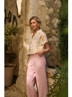 NUKUS Daniek Top Embroidery 79 offwhite/blush