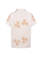 NUKUS Daniek Top Embroidery 79 offwhite/blush