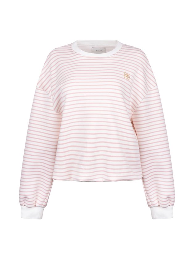 NUKUS Lisa Pullover Stripe 79 offwhite/blush