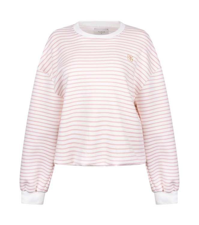NUKUS Lisa Pullover Stripe 79 offwhite/blush