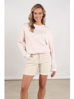 NUKUS Lisa Pullover Stripe 79 offwhite/blush