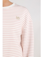 NUKUS Lisa Pullover Stripe 79 offwhite/blush