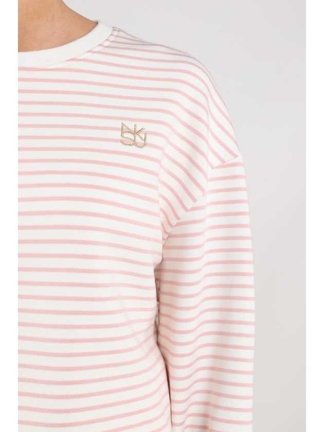 NUKUS Lisa Pullover Stripe 79 offwhite/blush