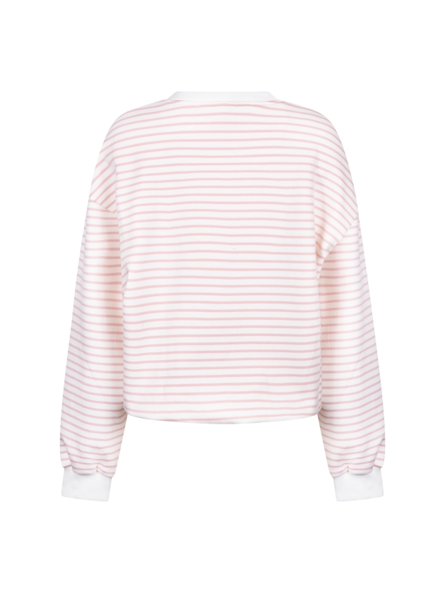 NUKUS Lisa Pullover Stripe 79 offwhite/blush