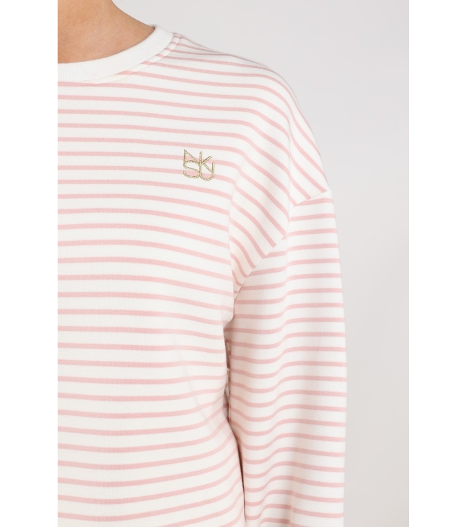 NUKUS Lisa Pullover Stripe 79 offwhite/blush