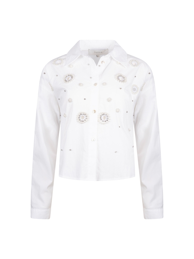 NUKUS Noor Blouse Pearl 17 off white