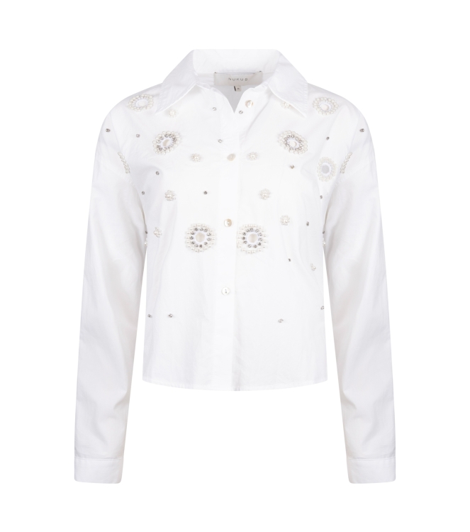 NUKUS Noor Blouse Pearl 17 off white
