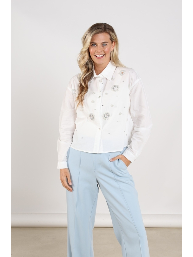 NUKUS Noor Blouse Pearl 17 off white