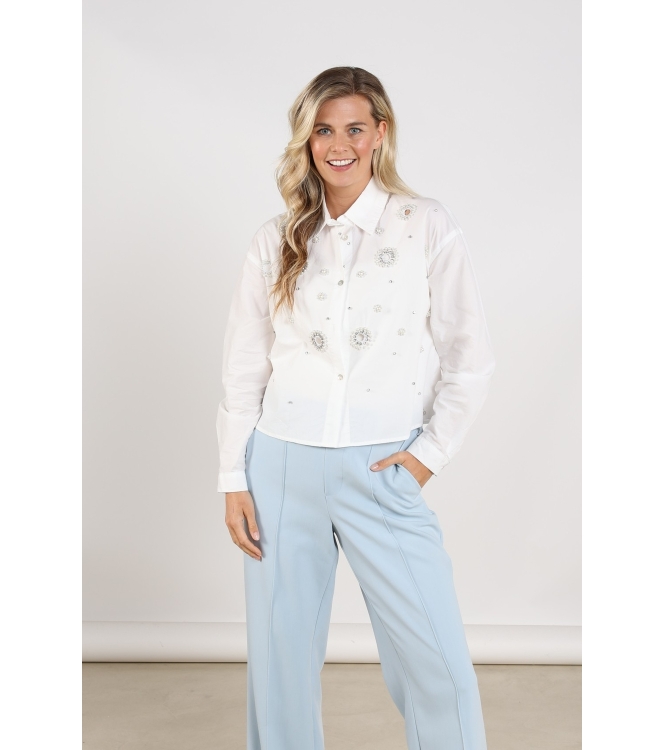 NUKUS Noor Blouse Pearl 17 off white