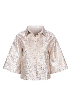 NUKUS Leena Blouse 313 gold/cloudy