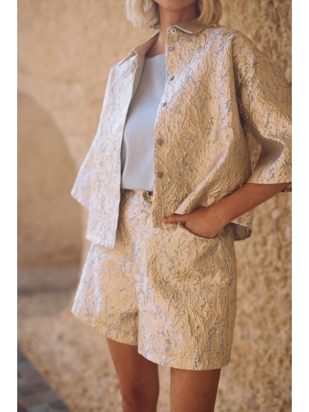 NUKUS Leena Blouse 313 gold/cloudy