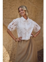 NUKUS Berit Blouse Embroidery 17 off white