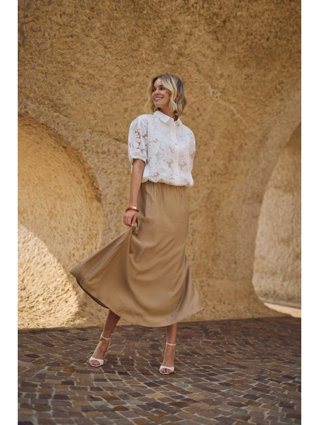 NUKUS Floortje Skirt 64 camel