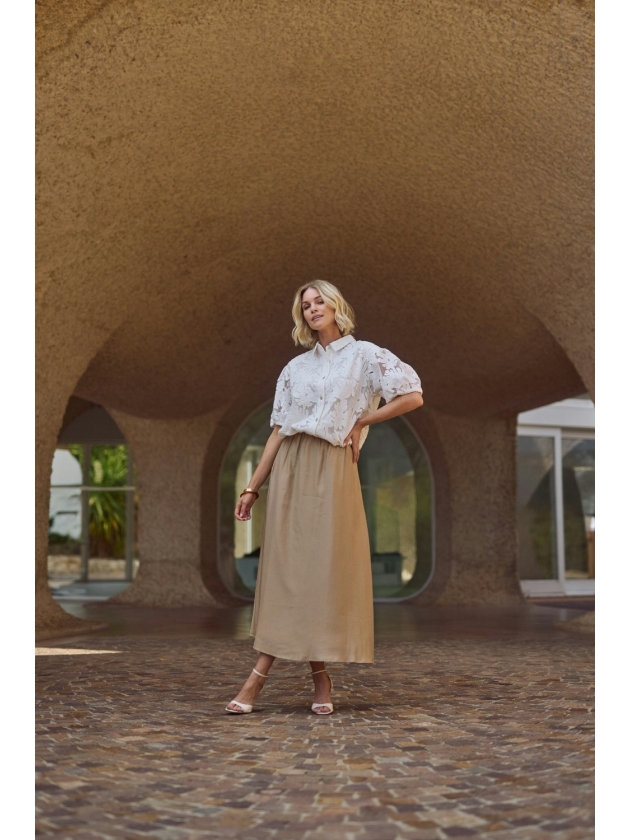 NUKUS Floortje Skirt 64 camel