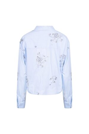 NUKUS Adora Blouse Stripe 314 cloudy/offwhite
