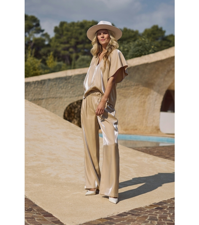 NUKUS Rubi Pants Shiny 9 sand