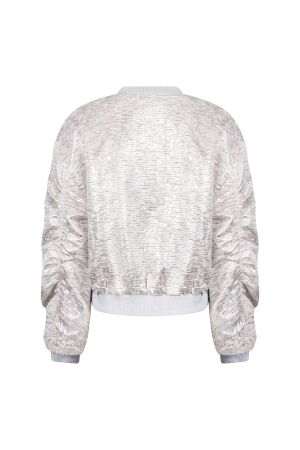 NUKUS Babette Bomber 374 silver/camel