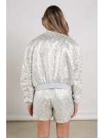 NUKUS Babette Bomber 374 silver/camel