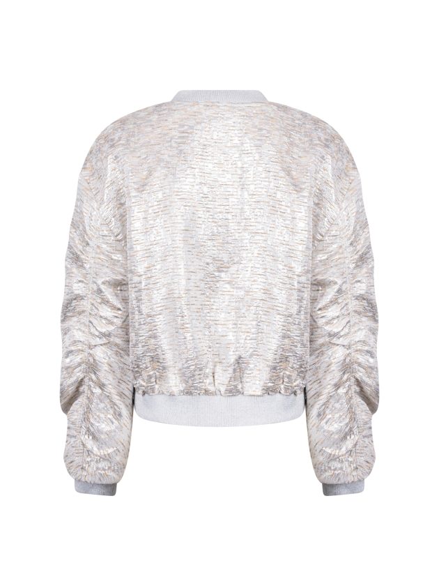 NUKUS Babette Bomber 374 silver/camel