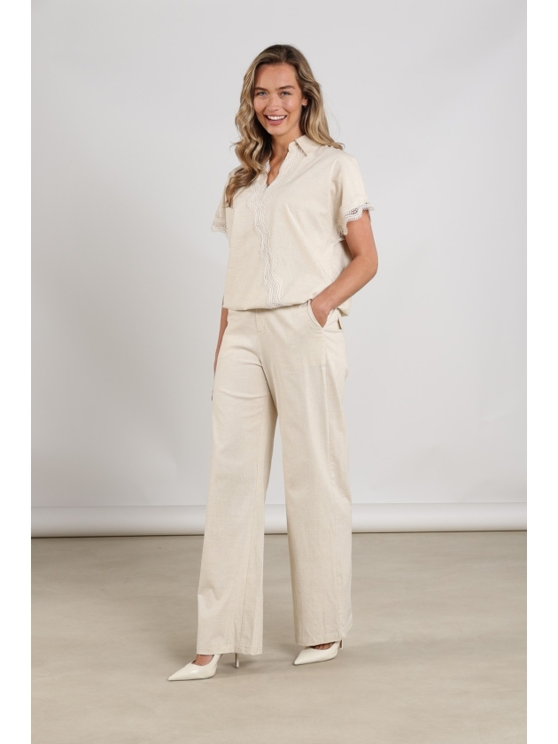 NUKUS Eline Pants 9 sand