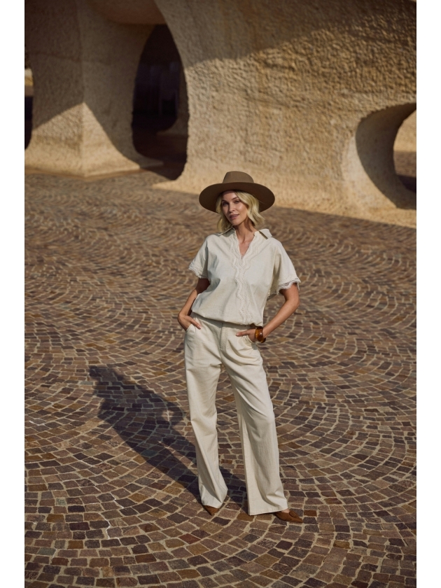 NUKUS Eline Pants 9 sand