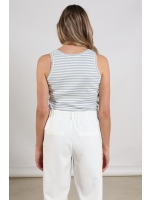 NUKUS Steffie Singlet 315 offwhite/cloudy