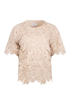 NUKUS Octavia Top Flower 239 sand/gold
