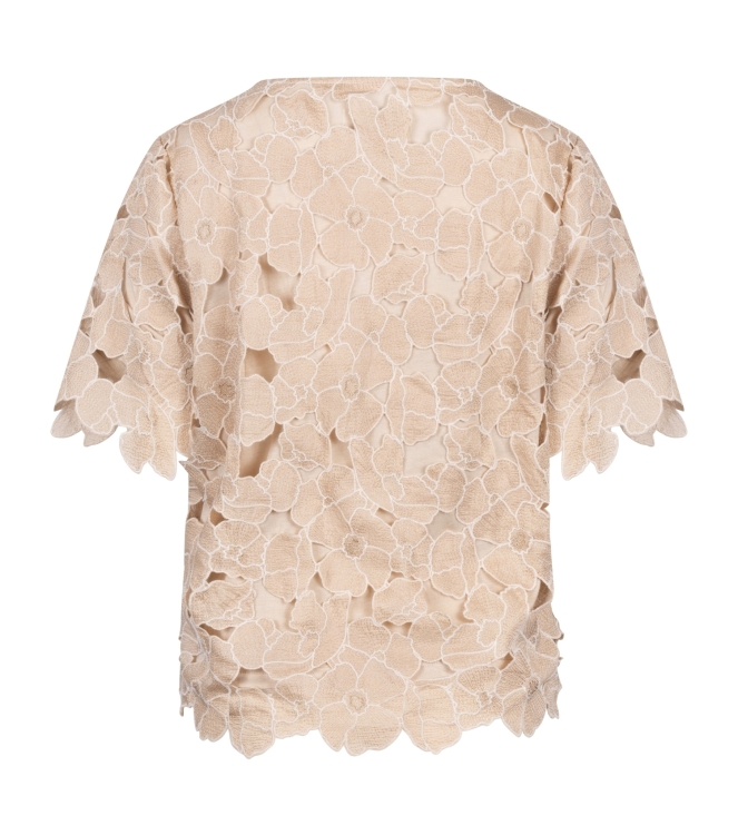 NUKUS Octavia Top Flower 239 sand/gold
