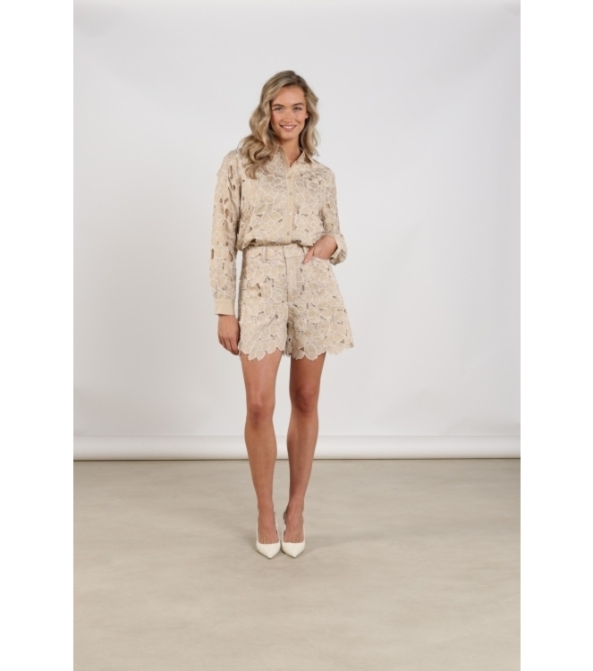 NUKUS Dagmar Short Flower 239 sand/gold