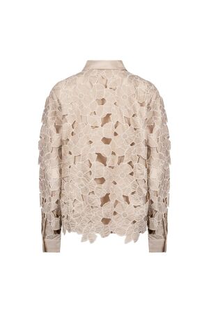 NUKUS Chloe Blouse Flower 239 sand/gold