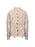 NUKUS Chloe Blouse Flower 239 sand/gold