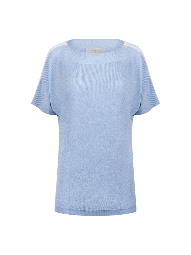 NUKUS Merla Top Lurex 312 cloudy