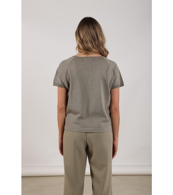 NUKUS Anita Top Lurex 350 army