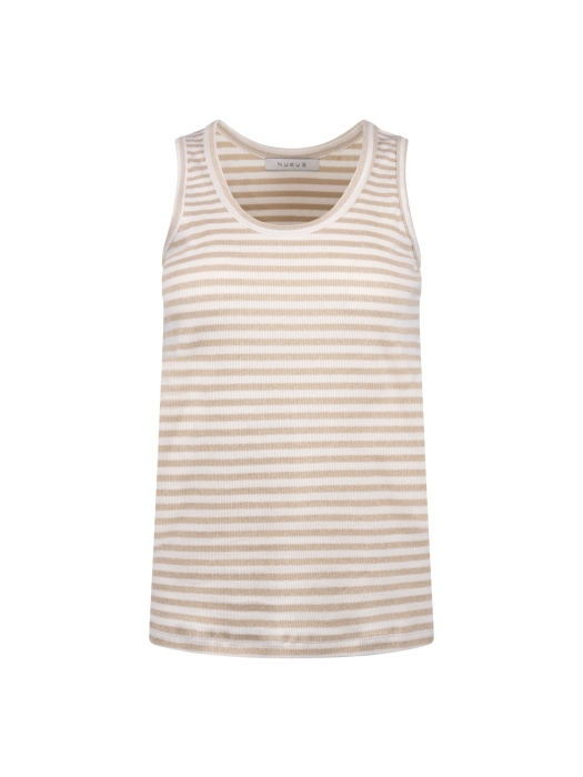 NUKUS Steffie Singlet Lurex 126 offwhite/gold