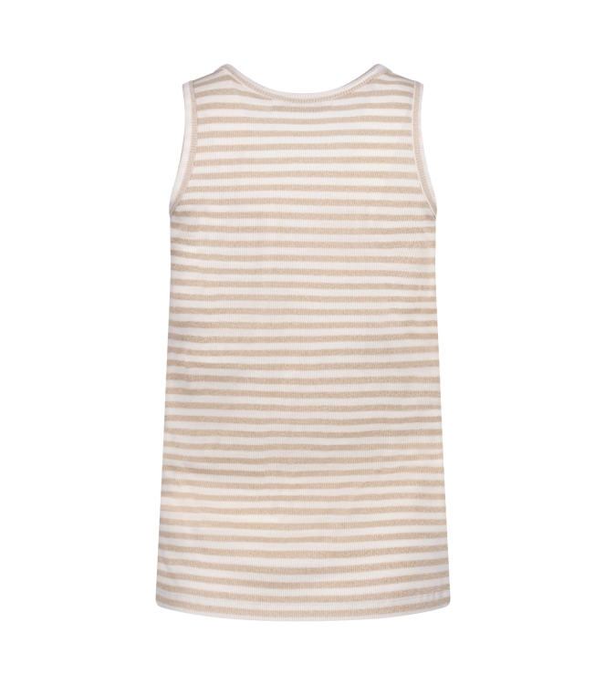 NUKUS Steffie Singlet Lurex 126 offwhite/gold
