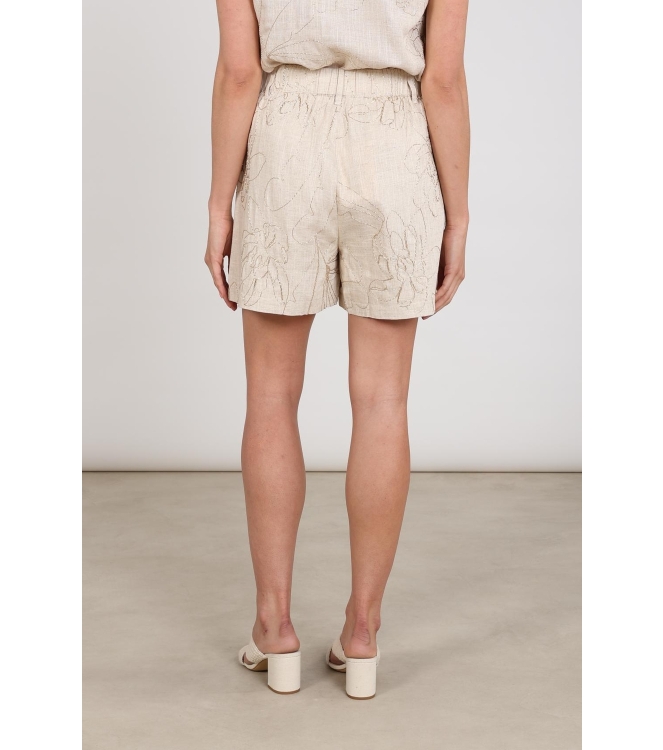 NUKUS Dagmar Short Embroidery 9 sand