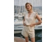 NUKUS Dagmar Short Embroidery 9 sand