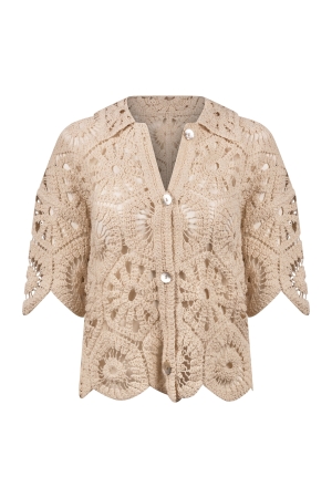 NUKUS Romy Cardigan 9 sand