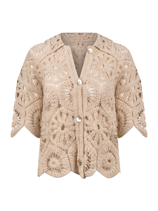 NUKUS Romy Cardigan 9 sand