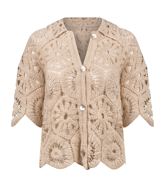NUKUS Romy Cardigan 9 sand