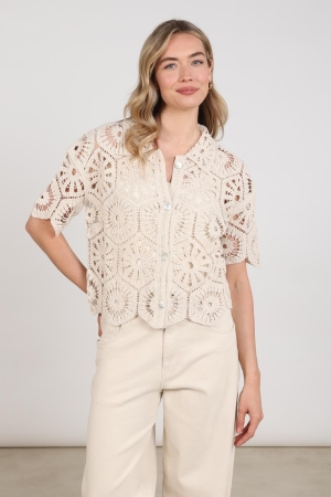 NUKUS Romy Cardigan 9 sand