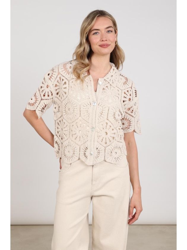 NUKUS Romy Cardigan 9 sand