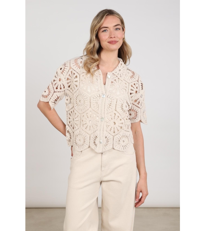 NUKUS Romy Cardigan 9 sand